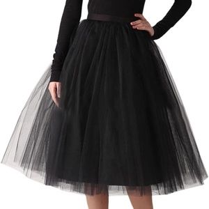 Black Tulle Skirt
